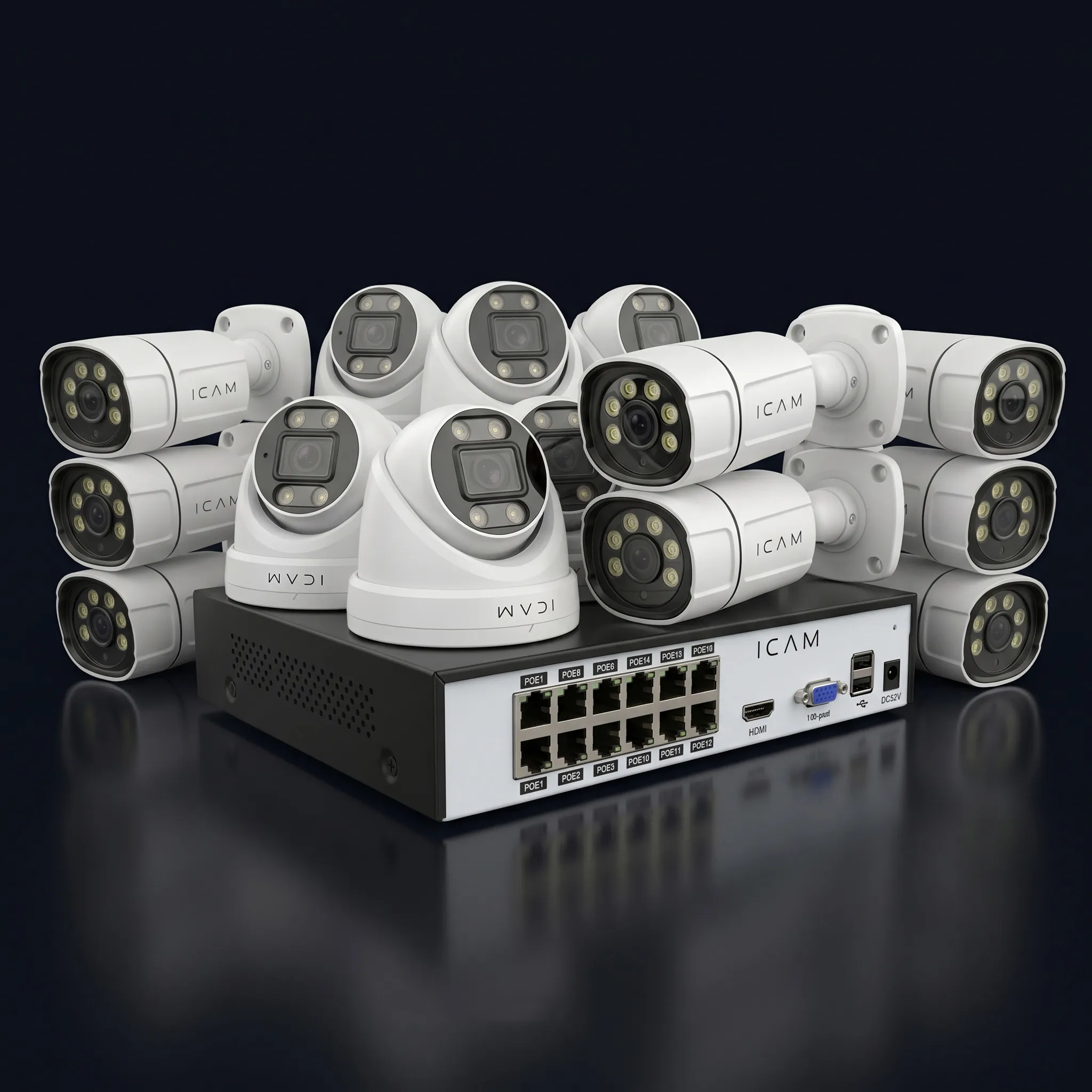 16 IP POE კამერის კიტი