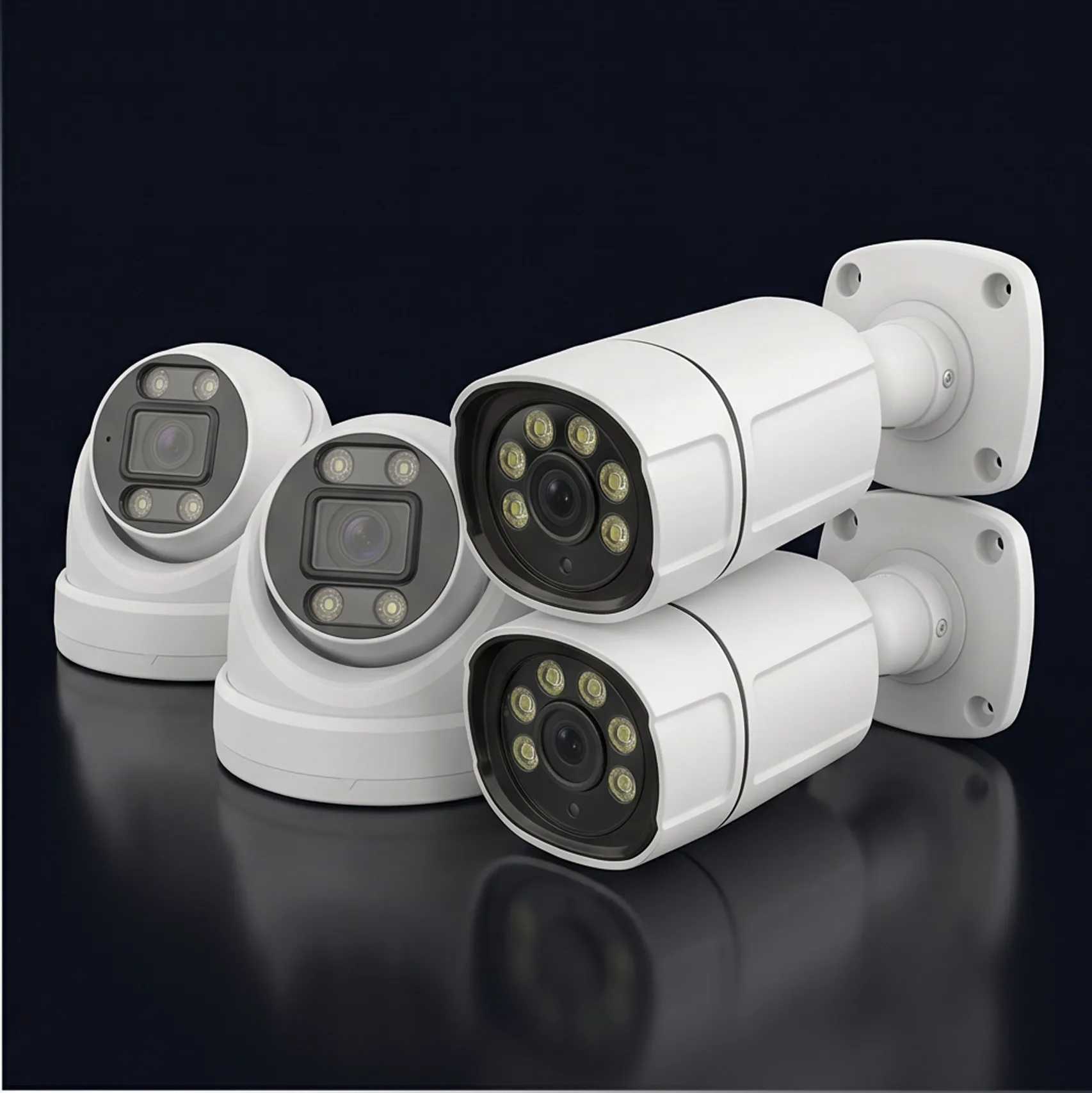 16-იანი 4MP IP POE სათვალთვალო კამერების კიტი + 2x 8ch NVR - 2