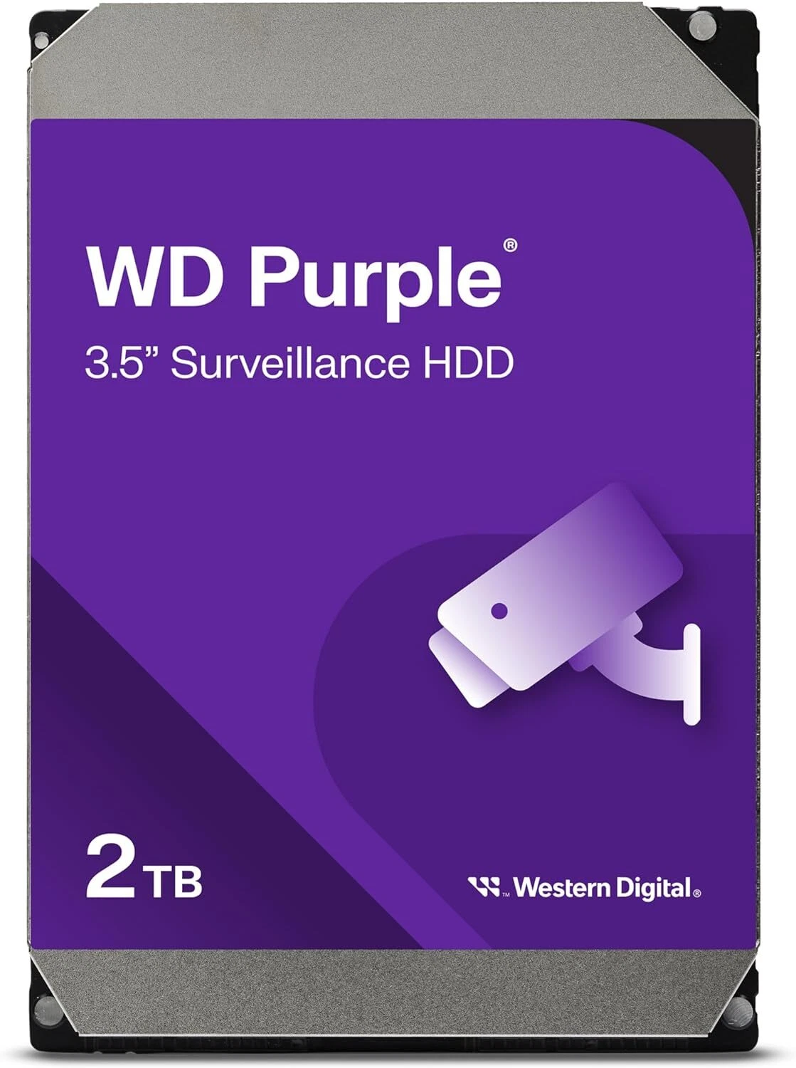 მყარი დისკი WD Purple 2TB Surveillance HDD (ვიდეო ჩამწერისთვის)